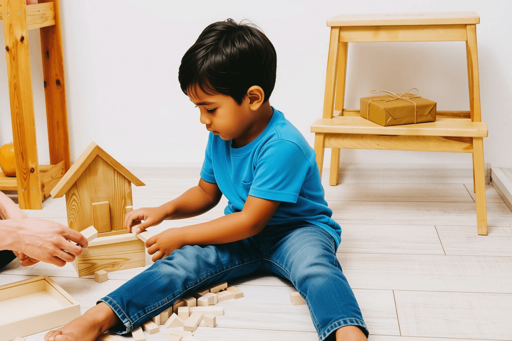 Padre hispano jugando con su hija en el parque